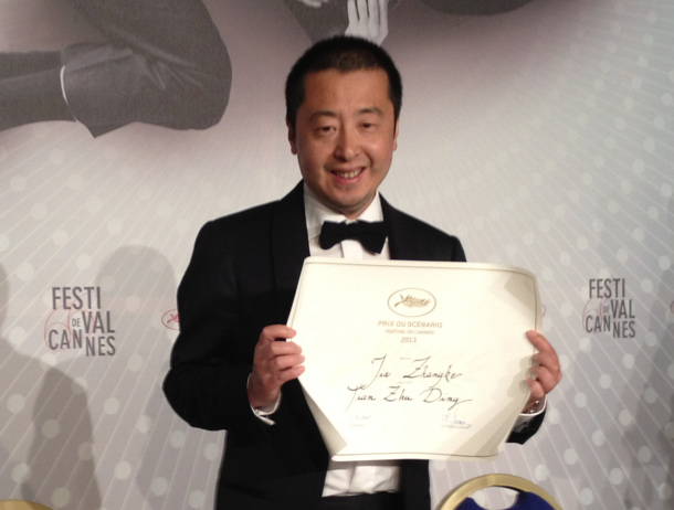 Jia Zhangke, winner of the Best Screenplay for A Touch Of Sin:
