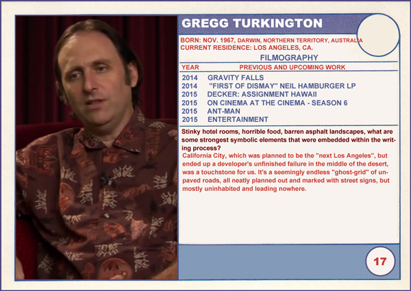 Gregg Turkington Entertainment Sundance Trading Card Series