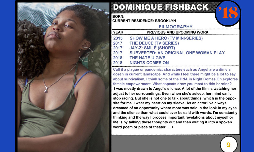 Dominique Fishback (Night Comes On)