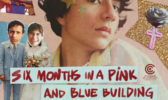 2026 Cannes Exclusive: Poster One-Sheet for Bruno Santamaría Razo’s ‘Six Months in a Pink and Blue Building’ (Critics’ Week)